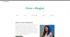 Desktop Screenshot of carriemumford.com