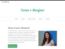 Tablet Screenshot of carriemumford.com